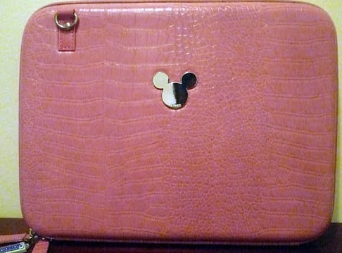 Pink laptop case
